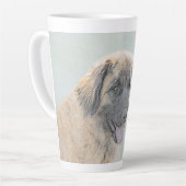 Leonberger schilderen - Kute Original Dog Art Latte Mok (Linkerhoek)