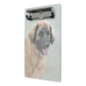 Leonberger schilderen - Kute Original Dog Art Mini Klembord (Angled2)