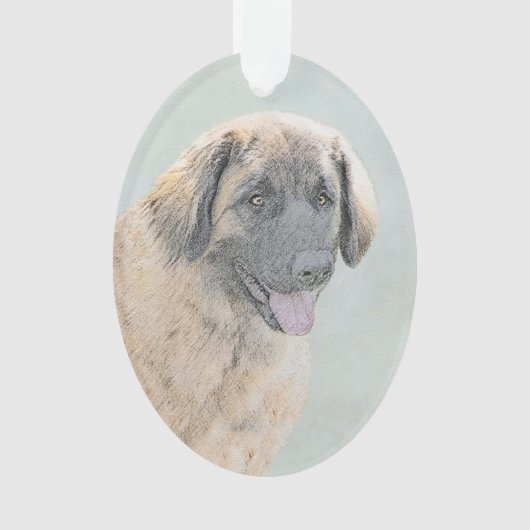 Leonberger schilderen - Kute Original Dog Art Ornament (voorkant)