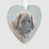 Leonberger schilderen - Kute Original Dog Art Ornament (voorkant)