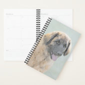 Leonberger schilderen - Kute Original Dog Art Planner (Display)