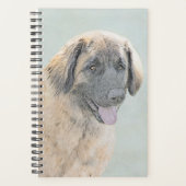 Leonberger schilderen - Kute Original Dog Art Planner (Voorkant)