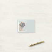 Leonberger schilderen - Kute Original Dog Art Post-it® Notes (Op bureau)