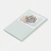 Leonberger schilderen - Kute Original Dog Art Post-it® Notes (Schuin)