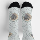 Leonberger schilderen - Kute Original Dog Art Sokken (Top)