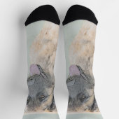 Leonberger schilderen - Kute Original Dog Art Sokken (Top)