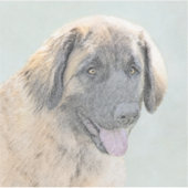 Leonberger schilderen - Kute Original Dog Art Sticker (Voorkant)