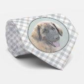 Leonberger schilderen - Kute Original Dog Art Stropdas (Opgerold)