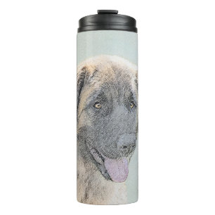 Leonberger schilderen - Kute Original Dog Art Thermosbeker