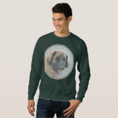 Leonberger schilderen - Kute Original Dog Art Trui (Voorkant volledig)