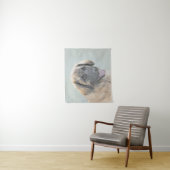 Leonberger schilderen - Kute Original Dog Art Wandkleed (In situ)