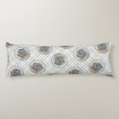 Leonberger Schilderij Leo Schattigee Originele Pet Lichaamskussen (Achterkant)