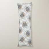 Leonberger Schilderij Leo Schattigee Originele Pet Lichaamskussen (Achterkant (Verticaal))