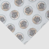 Leonberger Schilderij Leo Schattigee Originele Pet Tissuepapier (Detail)