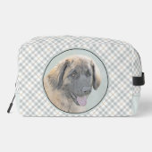 Leonberger Schilderij Leo Schattigee Originele Pet Toilettasje (Achterkant)