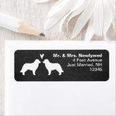 Leonberger Silhouetten Liefde Retouradres Labels (Insitu)