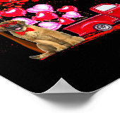 Leonberger Sunbril Hearts Tree Pickup Truck Lov Poster (Hoek)