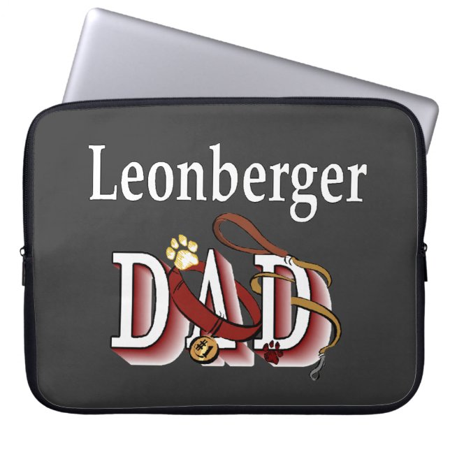 Leonberger vader laptop sleeve (Voorkant)