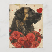Leonberger  Valentijnsdag Briefkaart (Voorkant)