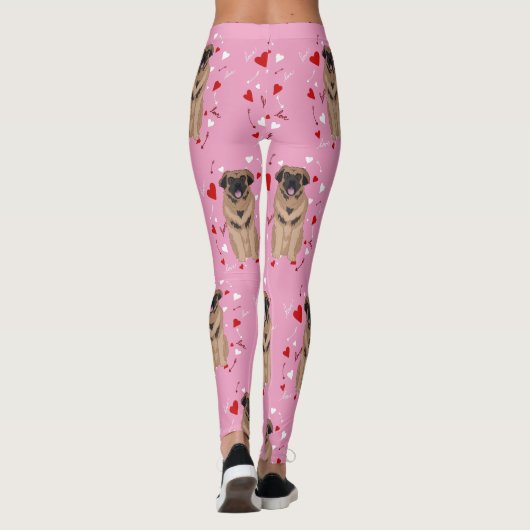 Leonberger Valentijnsdag Leggings (Achterkant)
