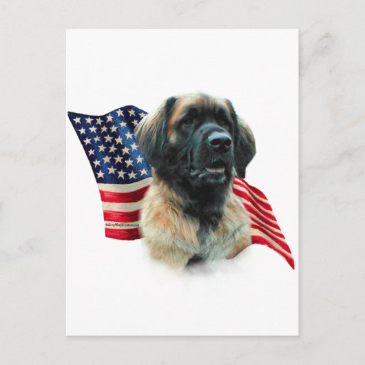 Leonberger Vlag Briefkaart (Voorkant)