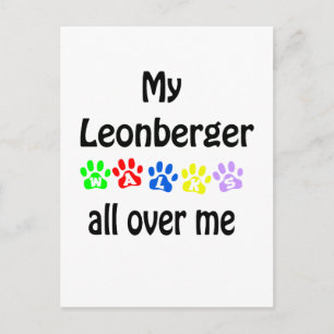 Leonberger wandelingen ontwerp briefkaart