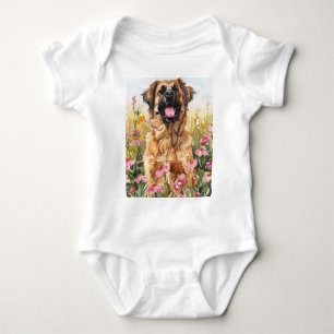 Leonberger Watercolor Baby Bodyoverall Romper