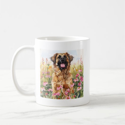 Leonberger Watercolor Mok (Links)