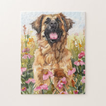 Leonberger Watercolor Puzzel
