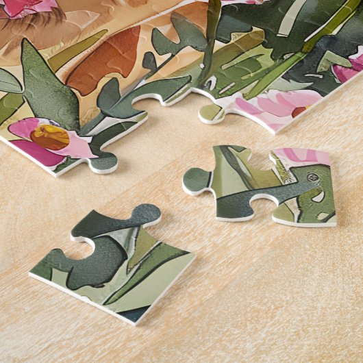 Leonberger Watercolor Puzzle Legpuzzel (Zijkant)