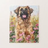Leonberger Watercolor Puzzle Legpuzzel (Verticaal)