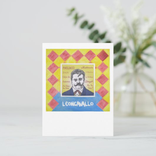 Leoncavallo Briefkaart (Staand voorkant)