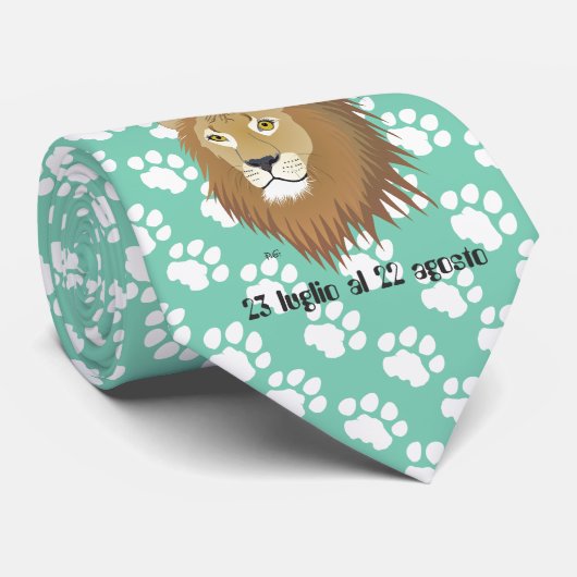 Leone 23 luglio al 22 agosto Cravatte Stropdas (Opgerold)