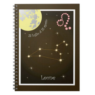 Leone 23 luglio al 22 agosto Notizheft Notitieboek