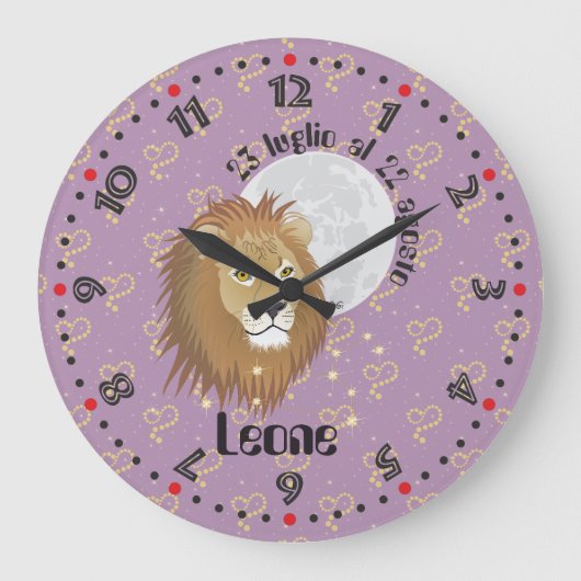 Leone 23 luglio al 22 agosto Orologio Grote Klok (Voorkant)
