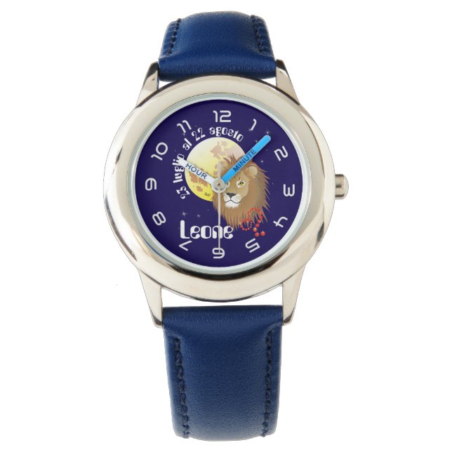 Leone 23 luglio al 22 agosto Orologio Horloge (Voorkant)