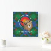 Leone 23 luglio al 22 agosto Orologio Vierkante Klok (Huis)