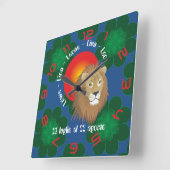 Leone 23 luglio al 22 agosto Orologio Vierkante Klok (Hoek)