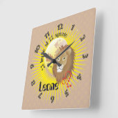 Leone 23 luglio al 22 agosto Orologio Vierkante Klok (Hoek)