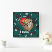 Leone 23 luglio al 22 agosto Orologio Vierkante Klok (Huis)