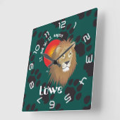 Leone 23 luglio al 22 agosto Orologio Vierkante Klok (Hoek)