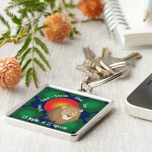 Leone 23 luglio al 22 agosto Portachiavi Sleutelhanger (Zijkant)