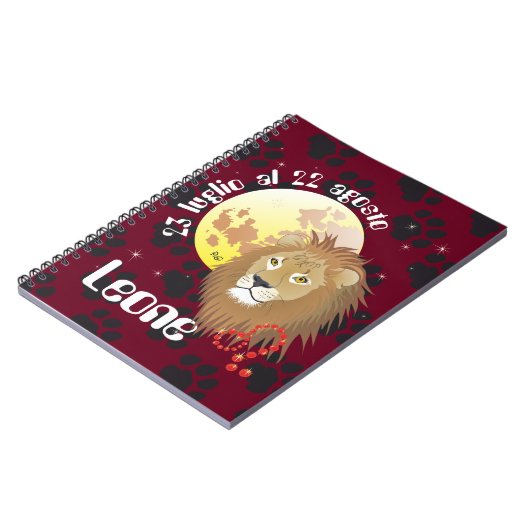 Leone 23 luglio al 22 agosto Taccuino Notitieboek (Linkerzijde)