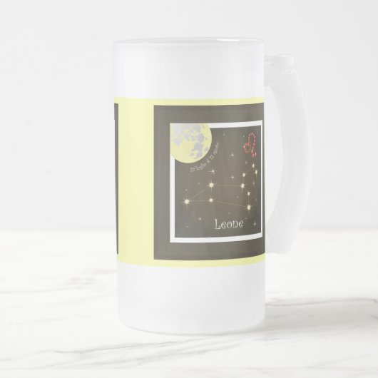 Leone 23 luglio al 22 agosto Tasse Matglas Bierpul (Voorkant rechts)