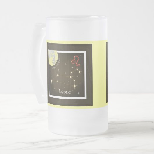 Leone 23 luglio al 22 agosto Tasse Matglas Bierpul (Voorkant links)
