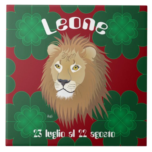 Leone 23 luglio al 22 agosto Tile Tegeltje (Voorkant)