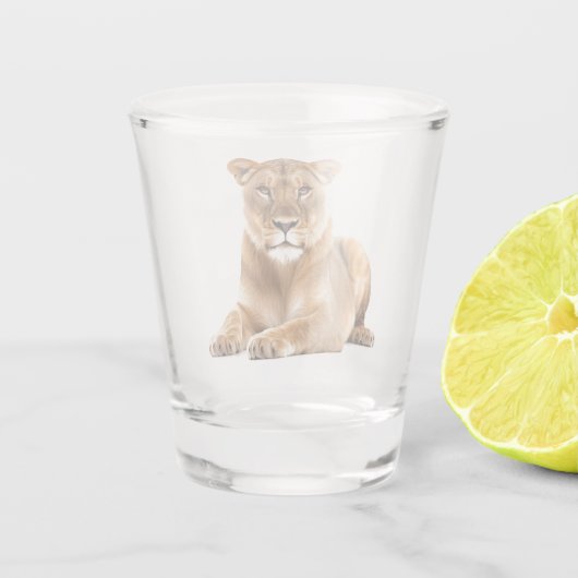 Leoness Shot Glas (Achterkant)