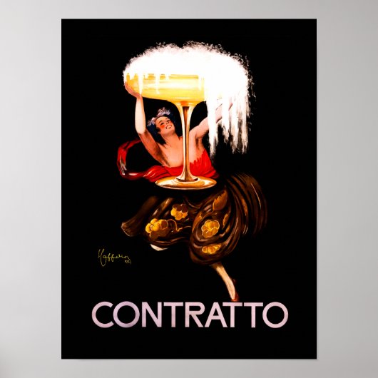 Leonetto Cappiello 1920s Frans Poster "Contratto" (Voorkant)