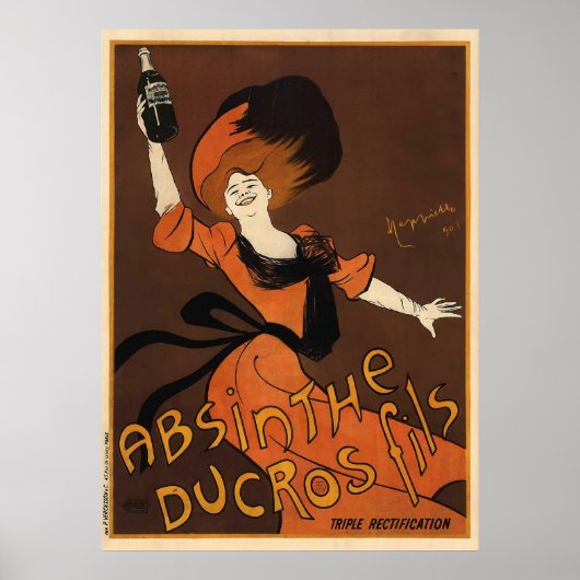 Leonetto Cappiello Absinthe Ducros Fils Poster (Voorkant)