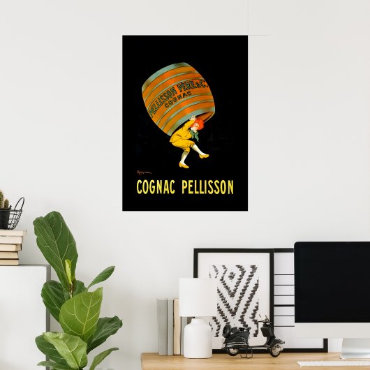 Leonetto Cappiello Art Deco Afbeelding Cognac Pell Poster (Thuiskantoor)